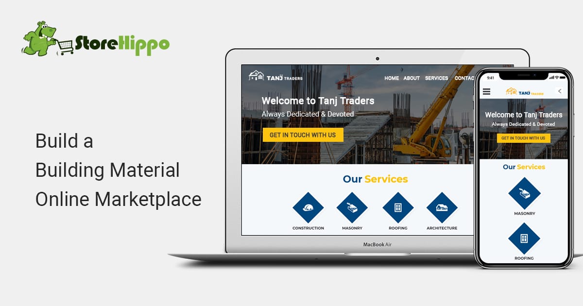 How to start a multi-vendor marketplace to sell building material online | StoreHippo