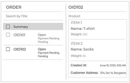 Delivery management software interface powered by StoreHippo showing complete order details for delivery boys.