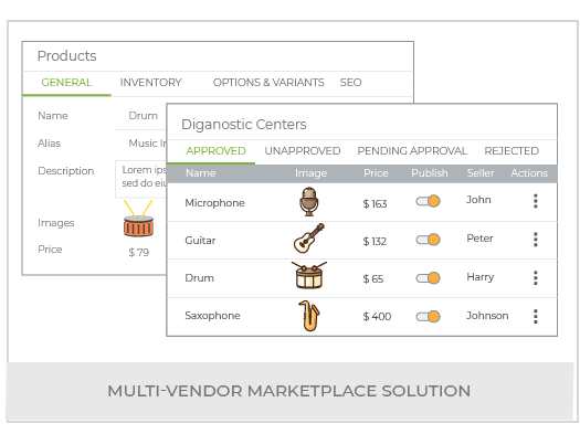 Create Music Instruments Multi Vendor Marketplace