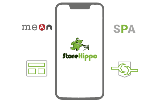 A mobile website powered by StoreHippo’s advanced technology stack MEAN stack, SPA etc.