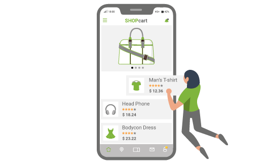 Easily customizable backend and frontend of an m-commerce store powered by StoreHippo best ecommerce platform.