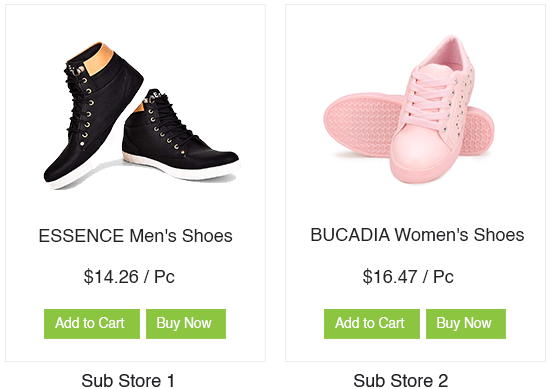 Create multiple sub-stores for selling footwear online using StoreHippo ecommerce platform.