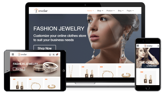 Multi-device optimized online jewelry store powered by StoreHippo ecommerce platform.