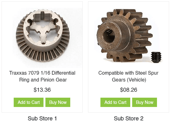 StoreHippo ecommerce platform powers multi-vendor & multi-store ecommerce solution for an online automotive gears store.