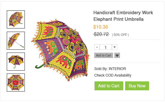 Product page of an online handmade products store built with StoreHippo ecommerce platform.