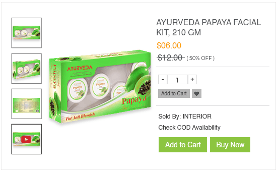 Product page of an online ayurvedic products store built using StoreHippo ecommerce platform.