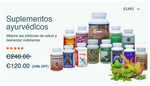 Multilingual ecommerce store for ayurvedic medicine built using StoreHippo ecommerce platform.