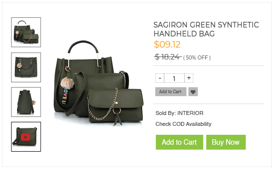 Product page of an online fashion store built using StoreHippo ecommerce platform