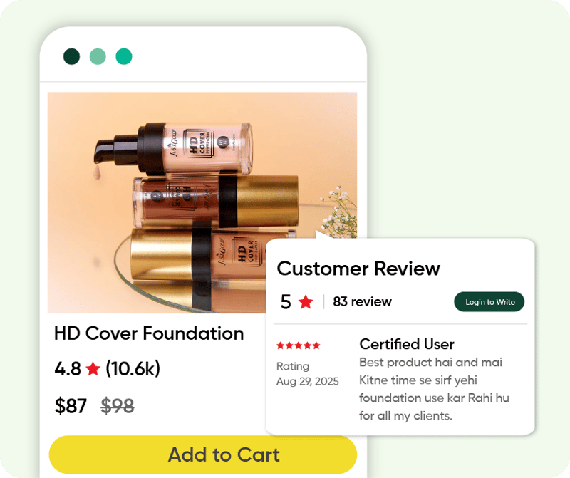 Seller Comparison and Ratings