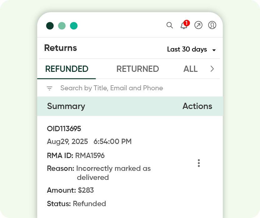 Returns And Refunds