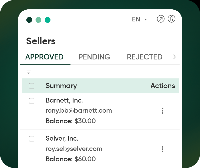 Seller Manager Solutions