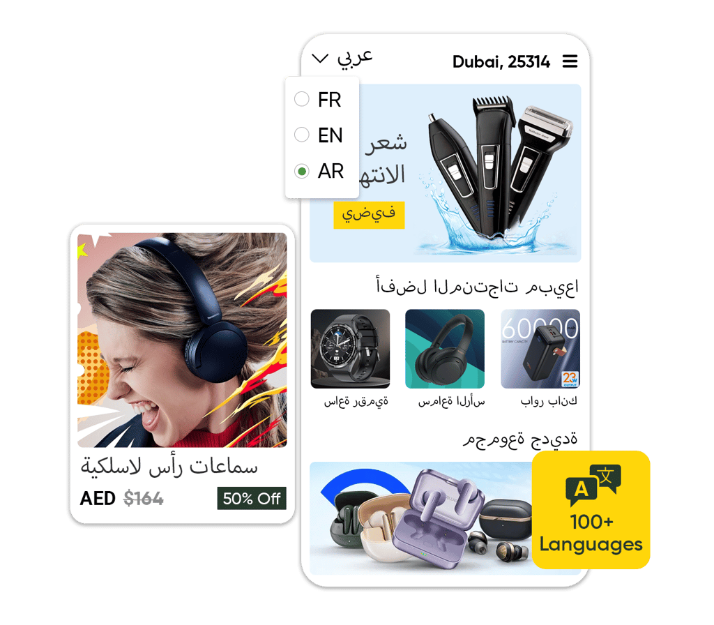 Expansive Multilingual Ecommerce Support Expansive Multilingual Ecommerce Support