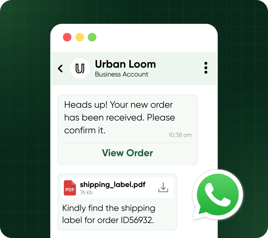 One-Click WhatsApp Fulfilment