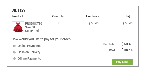 StoreHippo powered order management system's with inbuilt support for COD & offline orders.