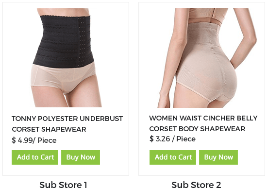 StoreHippo ecommerce platform powers multi-vendor & multi-store ecommerce solution for online shapewear store.