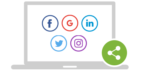 StoreHippo B2C ecommerce platform's inbuilt feature for social media integrations and sharing.